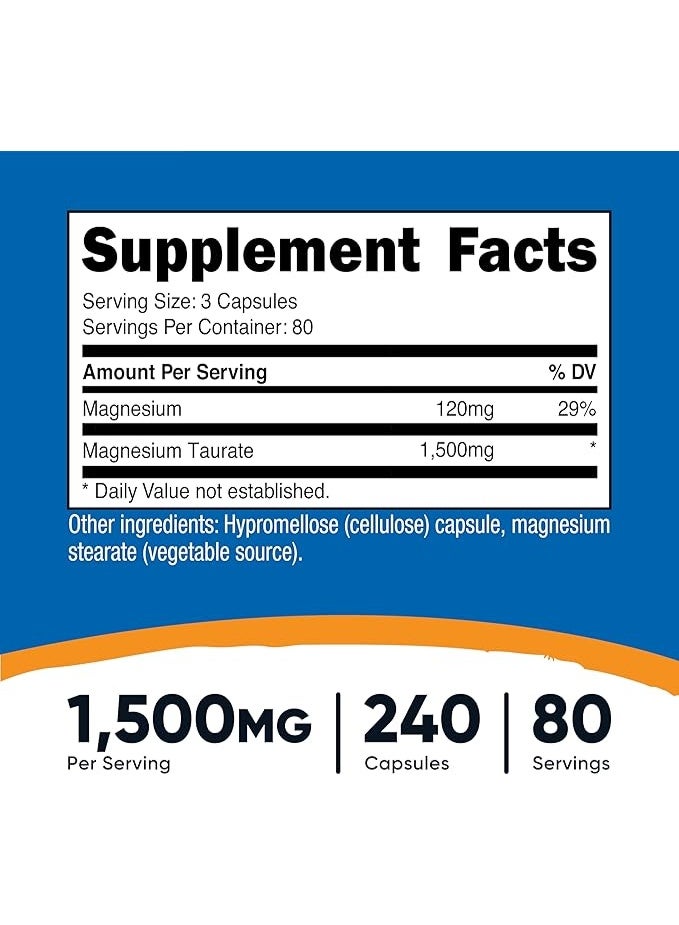نوتريكوست، تورات المغنيسيوم، 240 كبسولة (500 ملغ لكل كبسولة) - Image 4